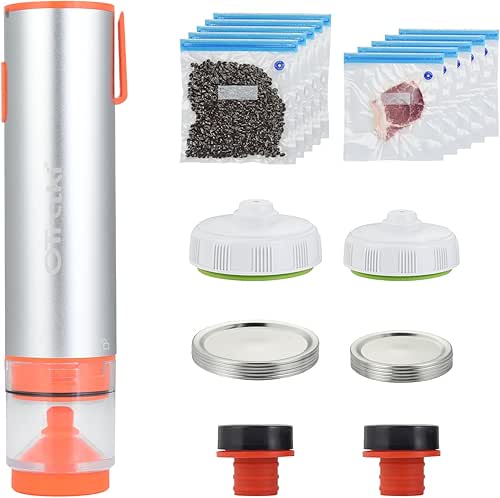 OTraki 3-in-1 Vacuum Sealer Handheld Electric Mason Jar Vacuum Sealer