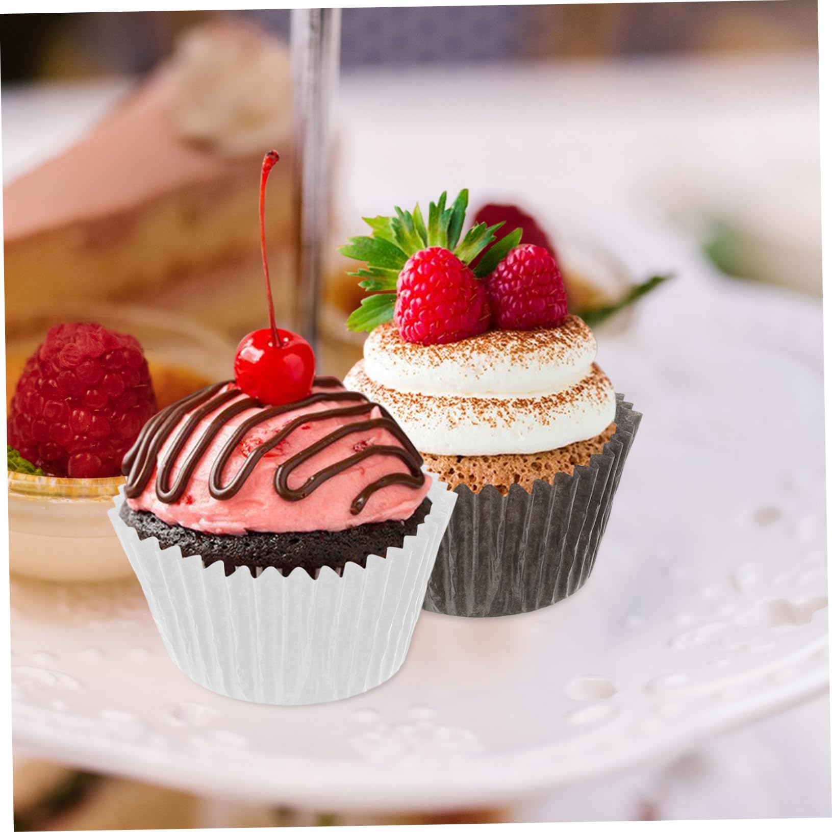 Capacillos para Cupcakes Grandes 1000 Piezas, Papel Antigrasa