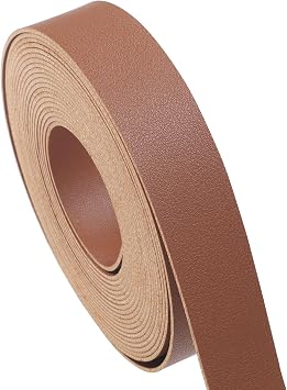 CDY Double Sided Leather Straps 1 Inch Wide 200 Inches Long Leather Strip for DIY Craft Projects Bag Strap Very Suitable Traction Ropes Brown