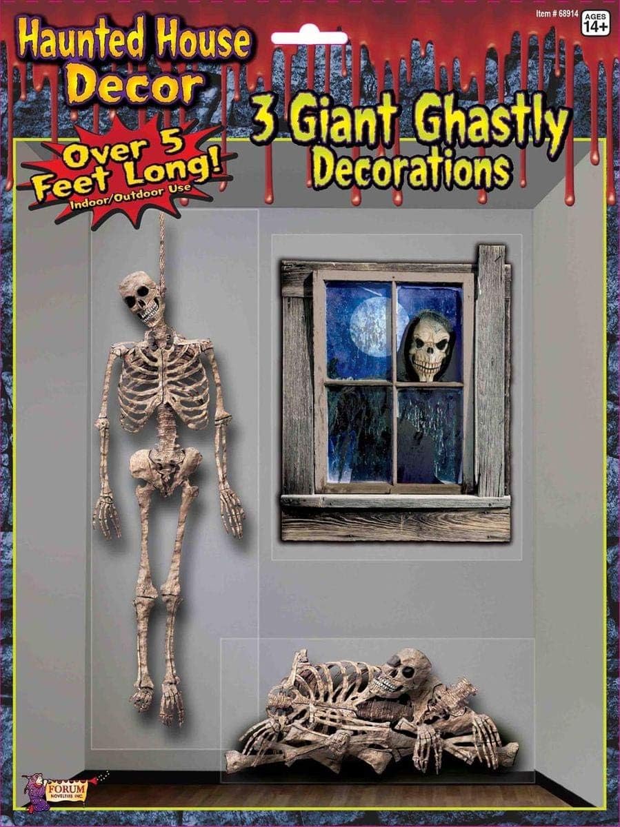 Amazon Halloween Giant Ghastly Skeleton Wall Decorations ハロウィンジャイアント
