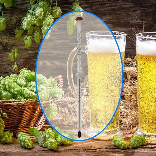 Miniatura 4 de Termómetro de elaboración casera para elaborar vino y cerveza - Termómetro de vidrio para cerveza casera - Equipo de fabricación de vino y cerveza