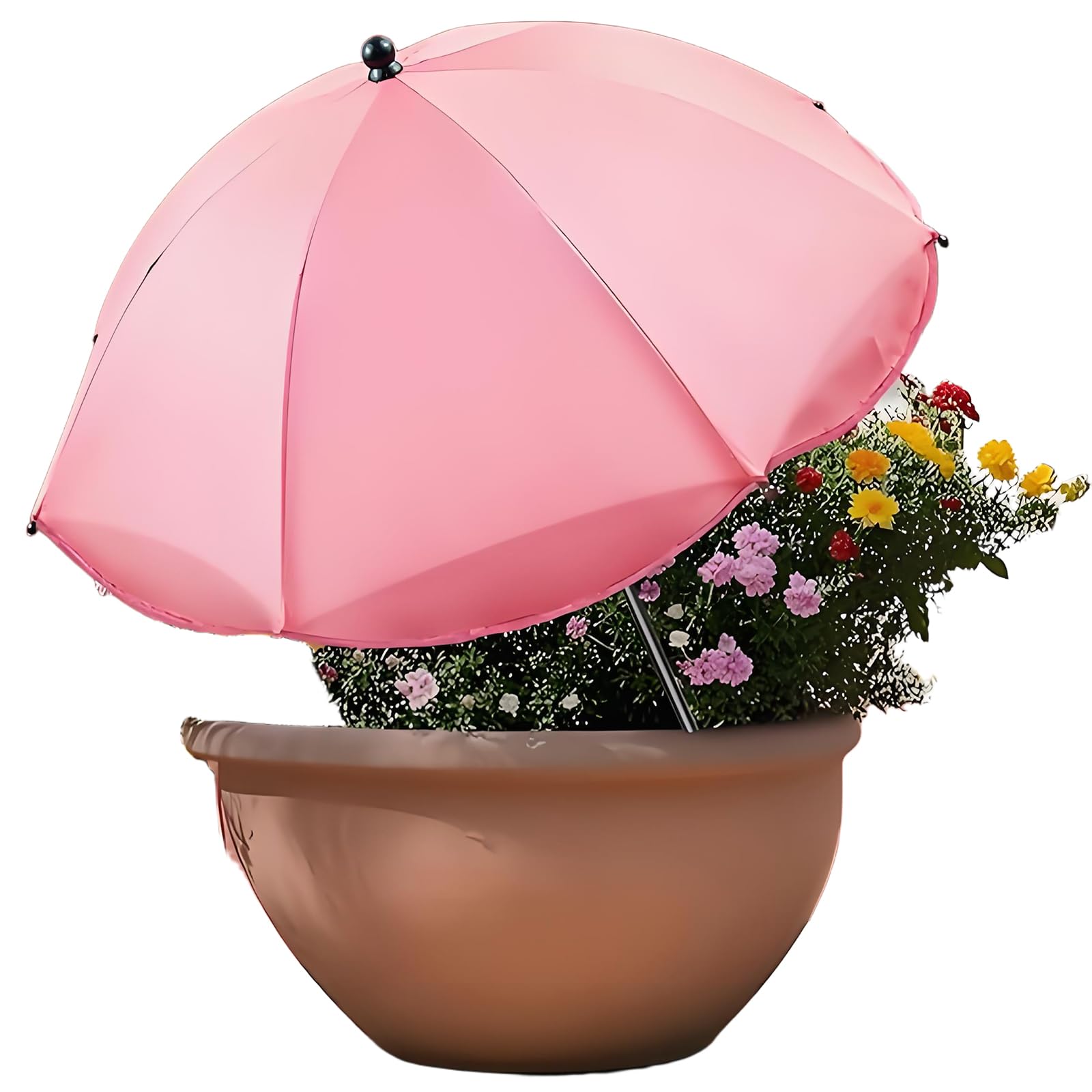 MIAOLLUN Plant Umbrellas for Outdoor Plants, 40" Garden Adjustable Angles Umbrella Sun Protection Shade Cover for Potted Plants And Garden Beds﻿,1PCS