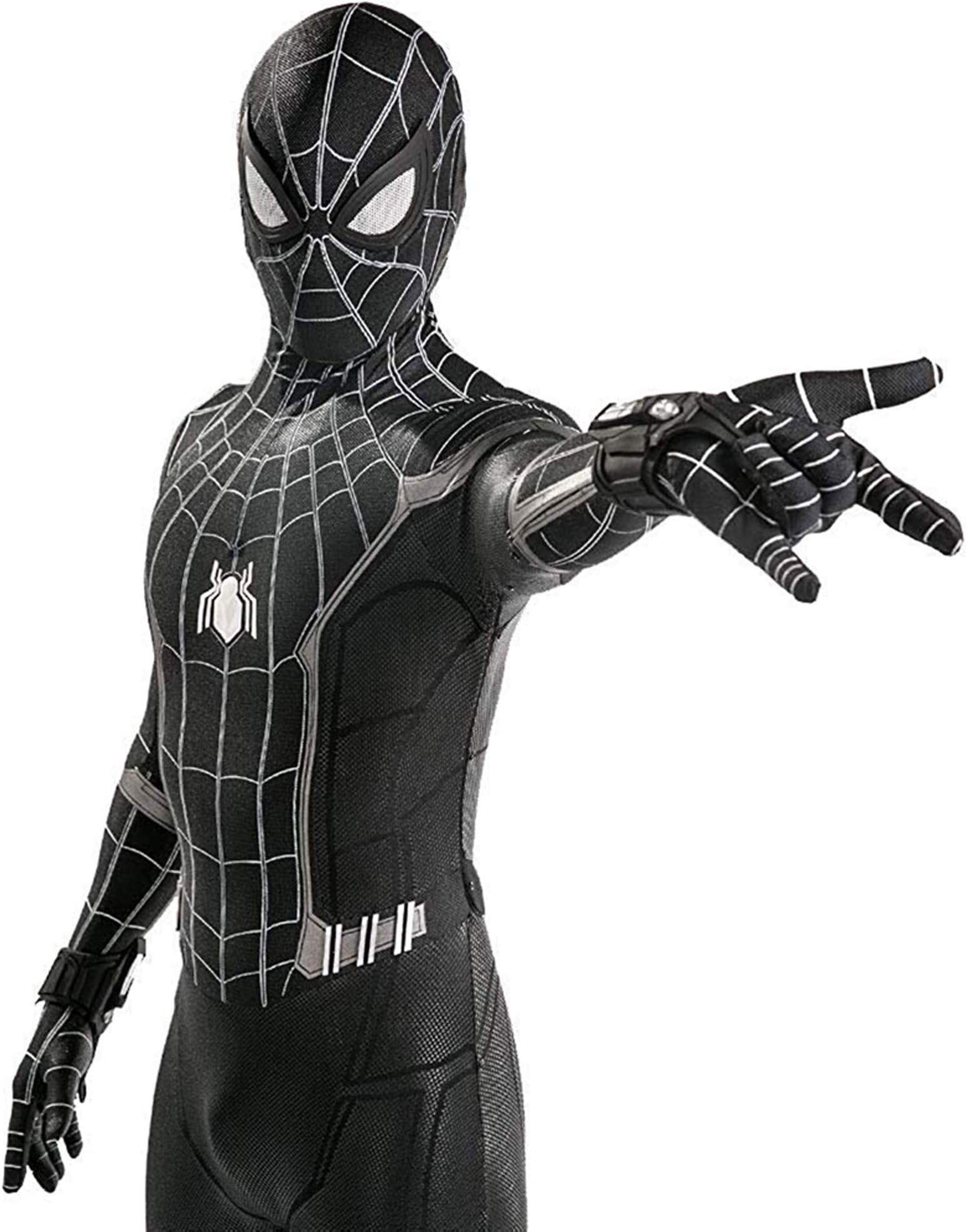 Black Superhero Bodysuit Spandex Zentai Suits Halloween Cosplay Costume