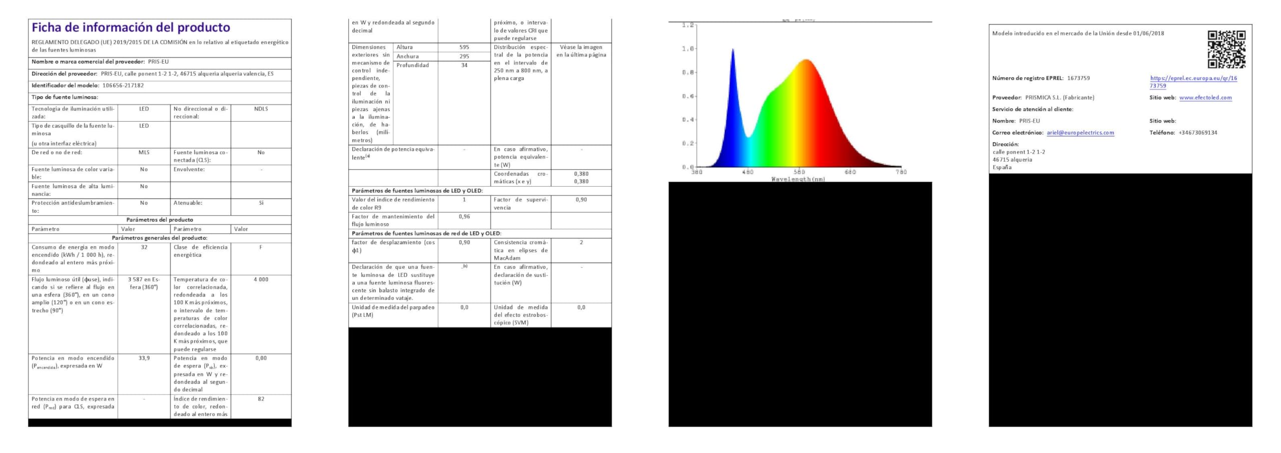 LEDKIA LIGHTING Panel LED 60x30cm 32W 3200lm Solid No Flicker 4000K Individual Blanco Neutro