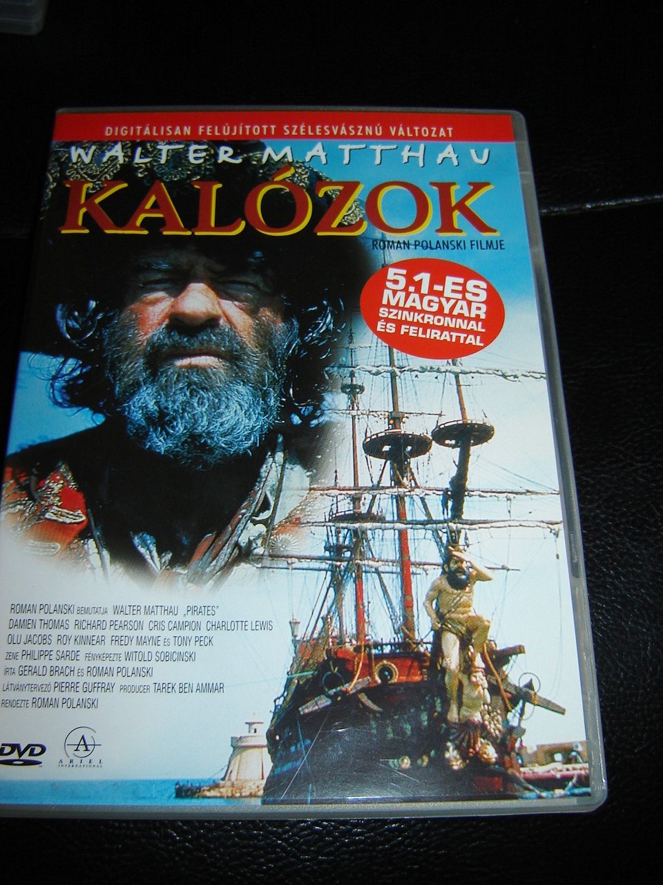 Película Pirates Kalózok Región 2 con audio en inglés para coleccionistas de cine clásico