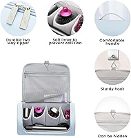Vista 3 de POSOJPIP Dyson Airwrap StylerShark Flexstyle, funda de transporte portátil para secador de pelo supersónico Dyson, bolsa de almacenamiento portátil