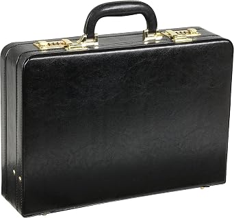 Amerileather Expandable Executive Faux Leather Attache Case #2893-89