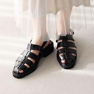 HIMIKO ヒミコ トラックソール グルカサンダル 本革 フラットサンダル HIMIKO サンダル 「Made in Japan」「撥水」トラックソール