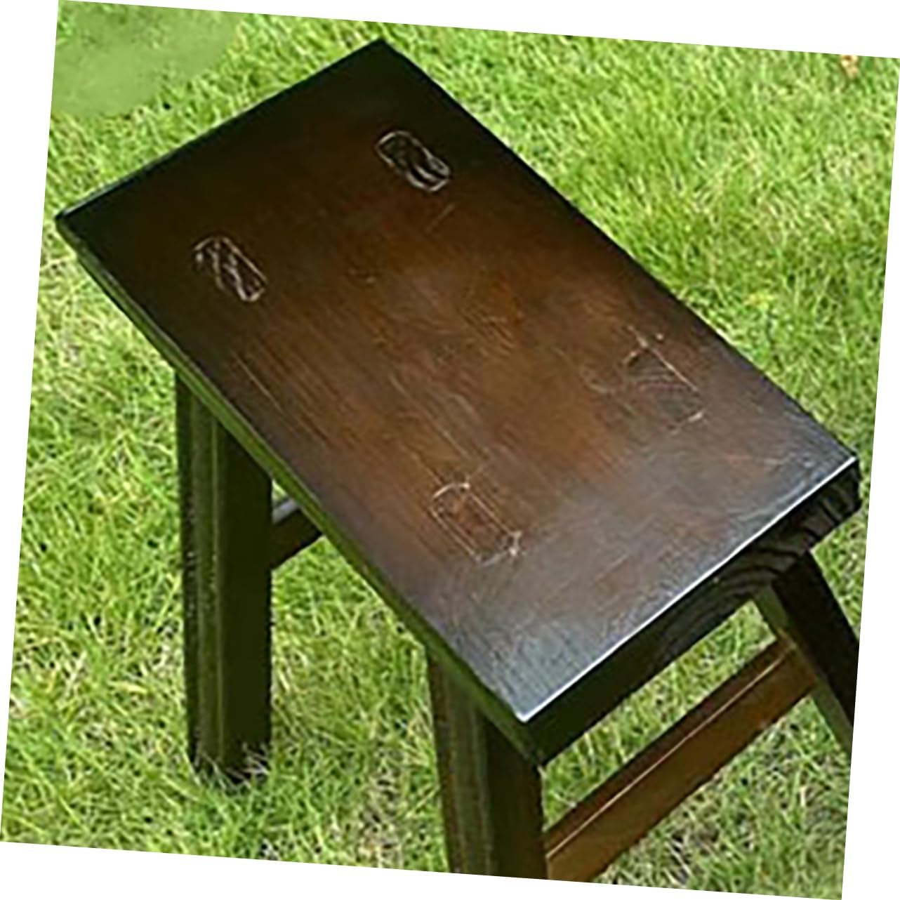 Wooden Step Stool for Adults Multiuse Small Stool for Kitchen Bathroom Living Room and Bedroom Sturdy Rustic Design for Dance Table and Shoe Changing Pine High