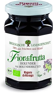 Rigoni di Asiago Fiordifrutta - Fruchtaufstrich - Holunderbeeren- Holunderbl&uuml;ten Bio, 1er Pack 1 x 250 g