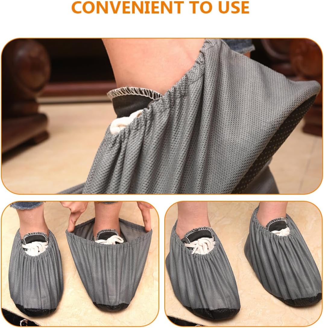 Gatuida 6pairs Reusable Indoor Shoe Covers Breathable Mesh Non- Washable Footwear for Home Use Suitable for Sneakers Boots and Flats