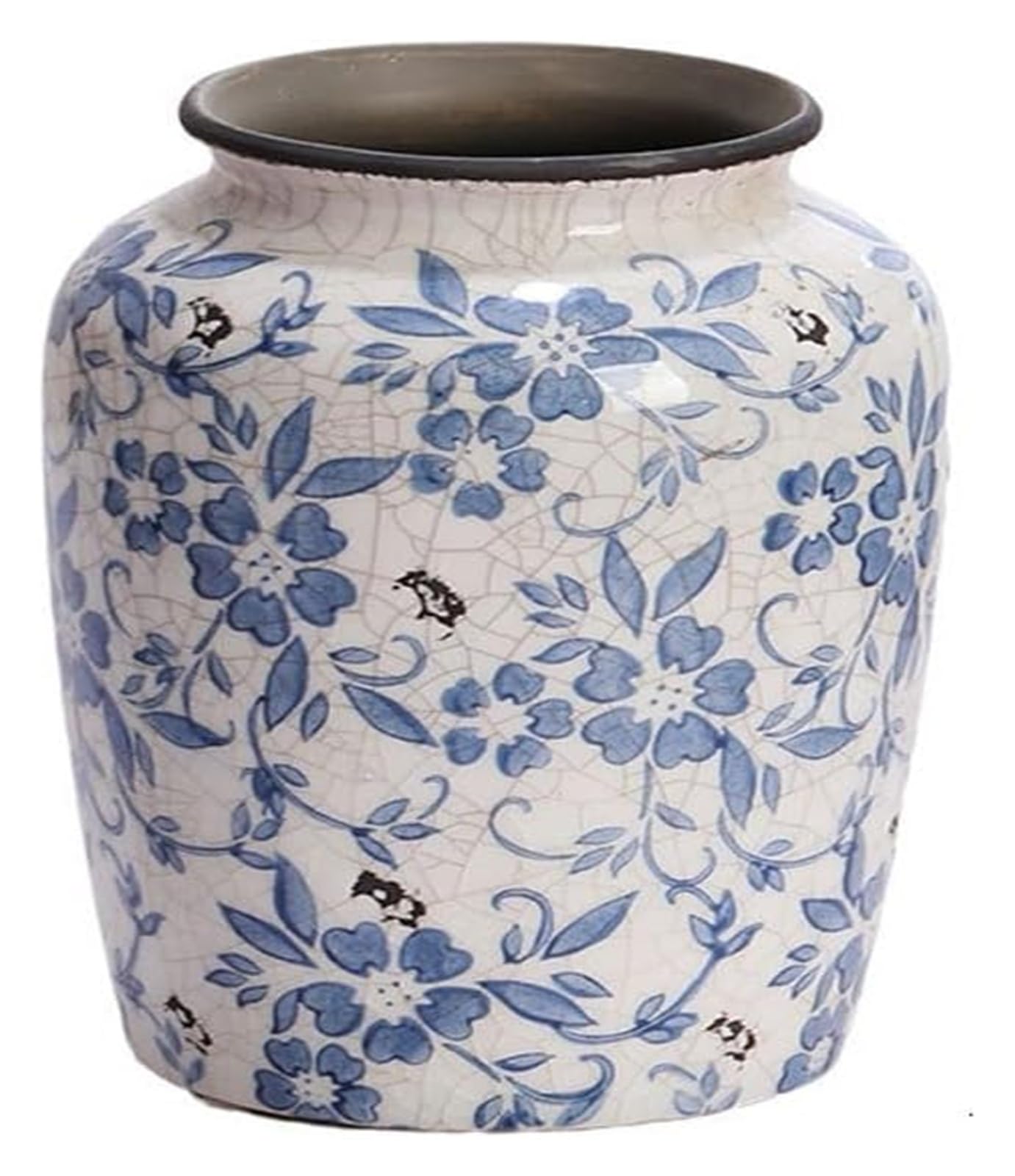 Bzgpmfud One Color Vase Desktop For Living Room Retro Ceramic Entrance Tv Cabinet Flower Arrangement Decoration Dining Table Hotel Decoration Vases