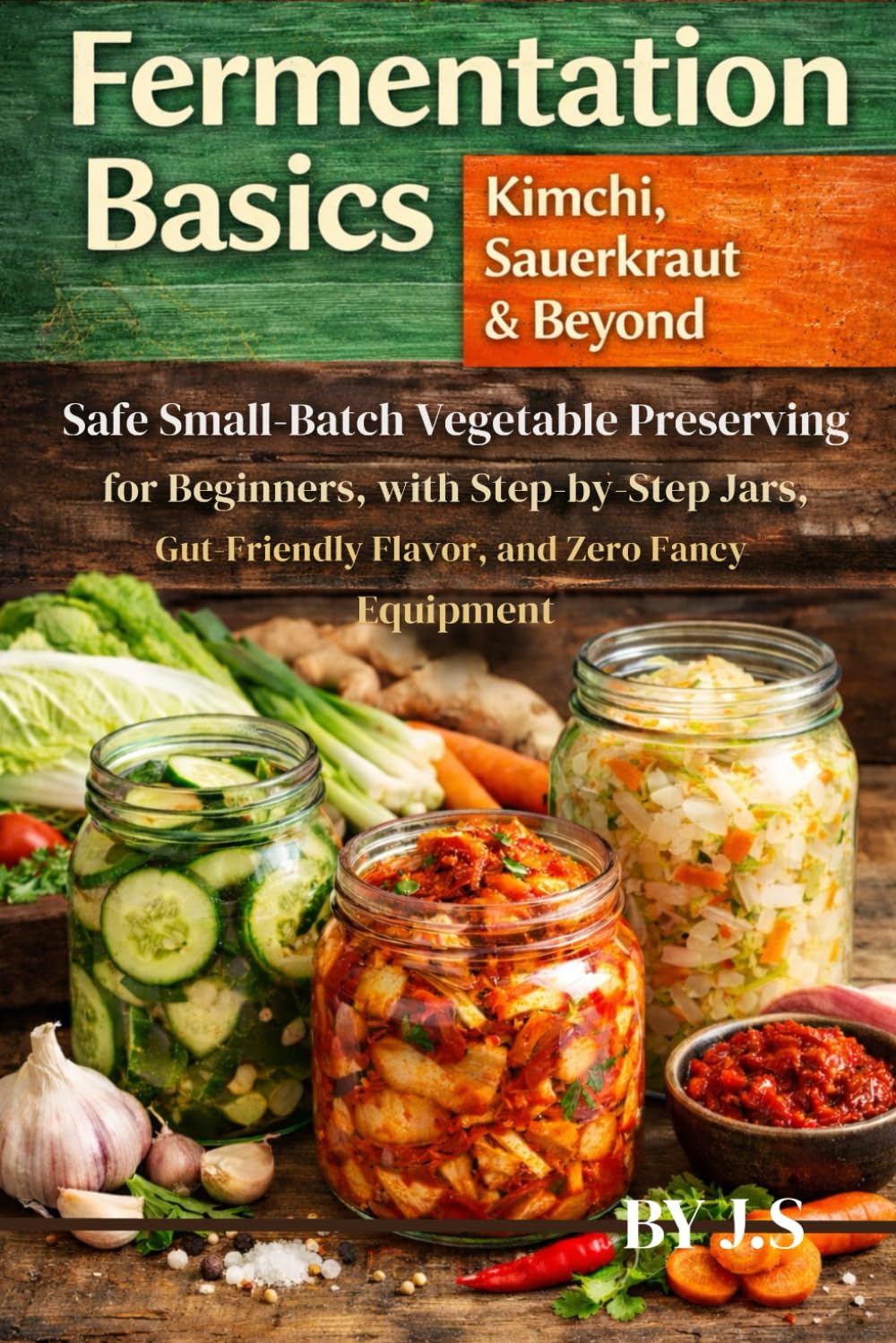 Fermentation Basics: Kimchi, Sauerkraut & Beyond: Safe Small-Batch Vegetable Preserving for Beginners, with Step-by-Step Jars, Gut-Friendly Flavor, and Zero Fancy Equipment
