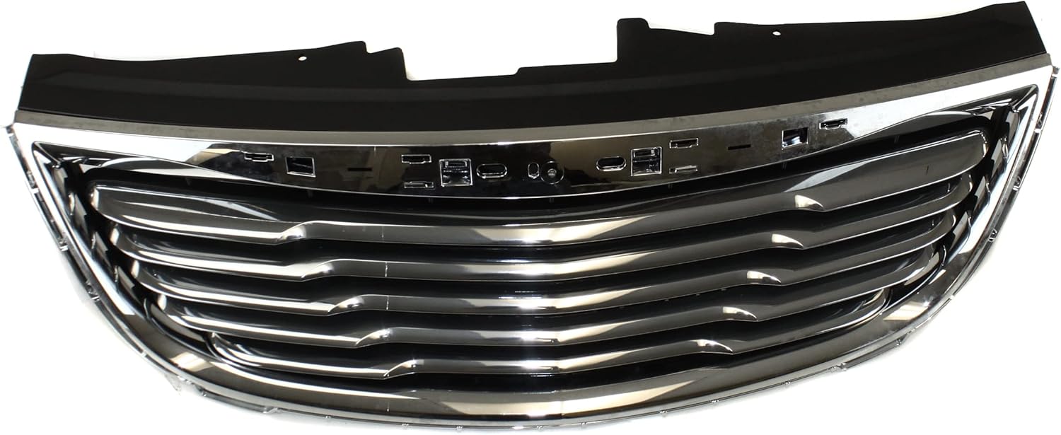 Garage-Pro Grille Assembly for CHRYSLER TOWN AND COUNTRY 11-16 Plastic Chrome Shell/Textured Black Insert