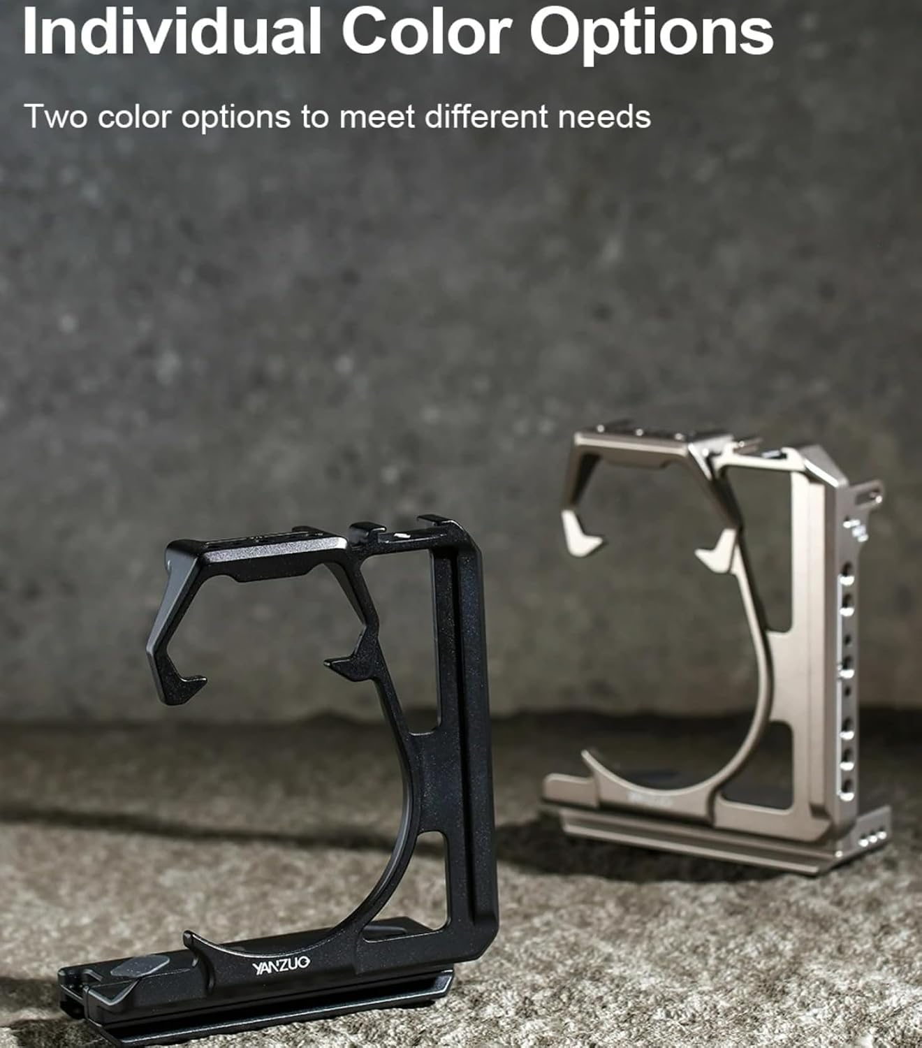 Metal Camera Cage for LUMIX S1H Camera, Aluminum Alloy Camera Stabilizer (Black)