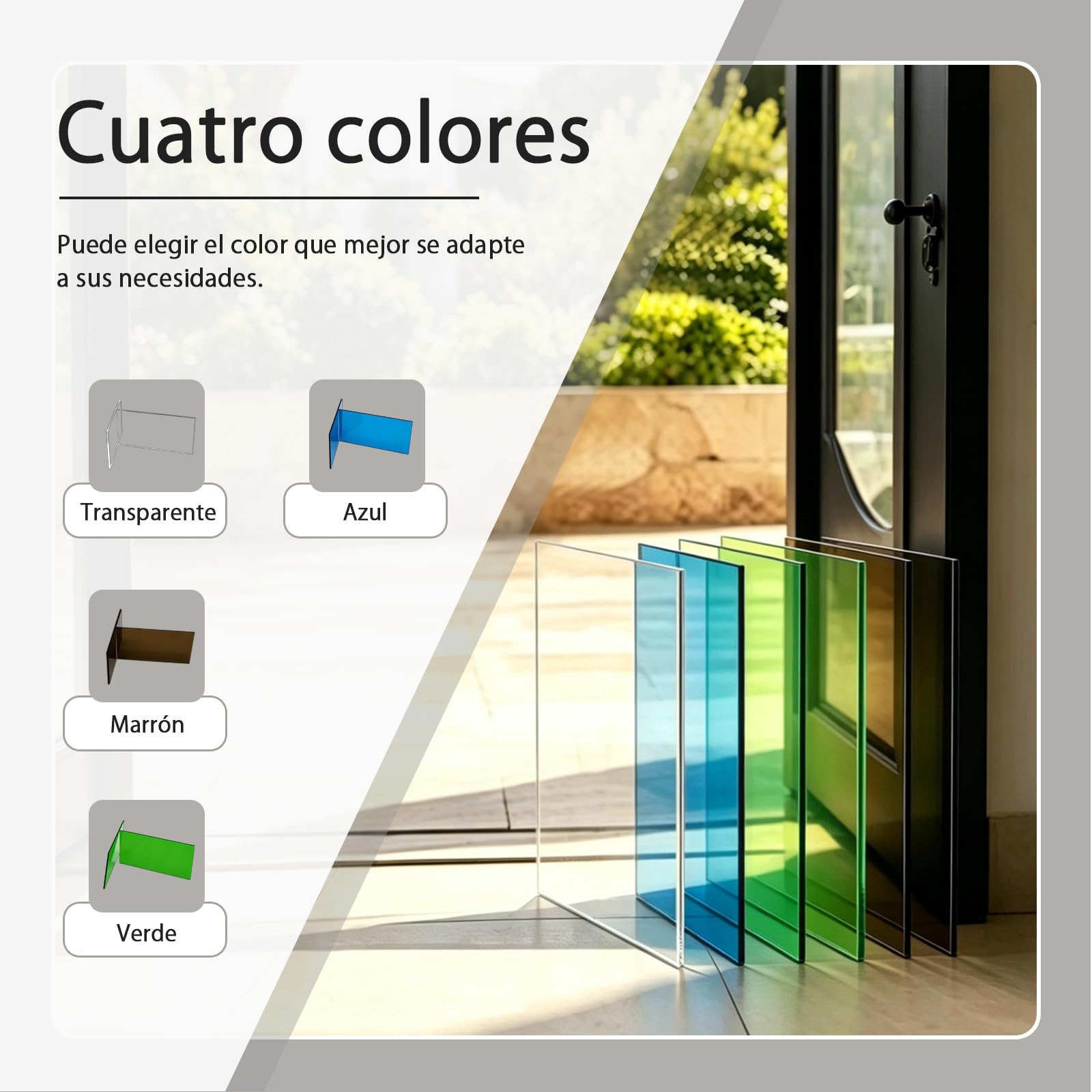 Policarbonato Placas Transparente 1 mm Planchas Tejados, Resistente UV Paneles, Planchas Revestimiento de Repuesto para Techos,Cocheras,Solarios, 1.5×2m (5.1×6.6ft)
