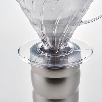 HARIO VDR-01-T Transparent Dripper 01 Clear Coffee Hand Drip for 1 to 2 Cups, Made in Japan