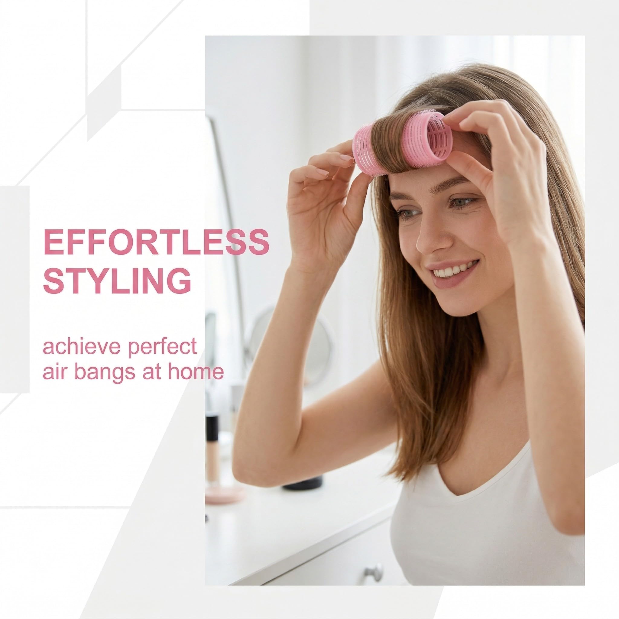 LAKPYN 12 Pièces Heatless Curling, Bigoudis Cheveux, Rouleaux, Bigoudis pour Tous Les Cheveux Courts, Moyens Ou Longs - 4