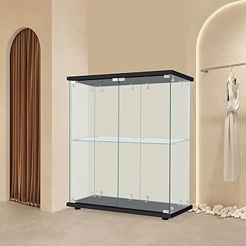 ブラック】コレクションケース 両扉タイプ 大型 幅80×奥行37×高164cm