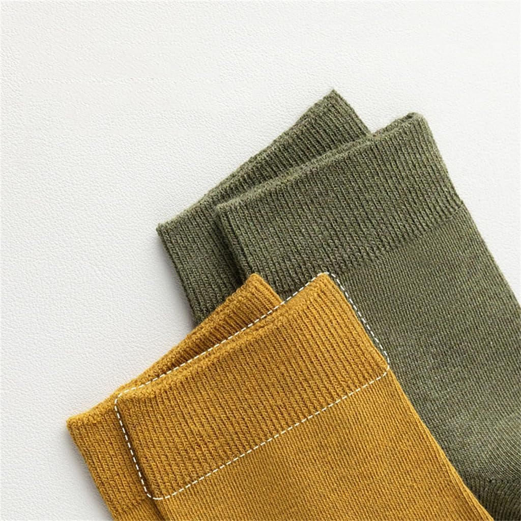 6 Pairs of Thin Cotton Socks for Men S Mid Length