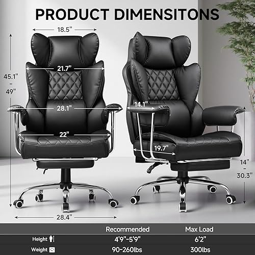 Miniatura 3 de GTPLAYER Silla para videojuegos, silla de oficina con soporte lumbar de resorte de bolsillo, ergonómica y cómoda, silla de escritorio de oficina