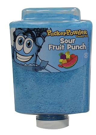 Pucker Powder Sour Fruit Punch,Party Favors - Weddings - Receptions - Bridal and Baby Showers - Birthdays - Toppings - Decorations, 9.5oz - 1 Ct