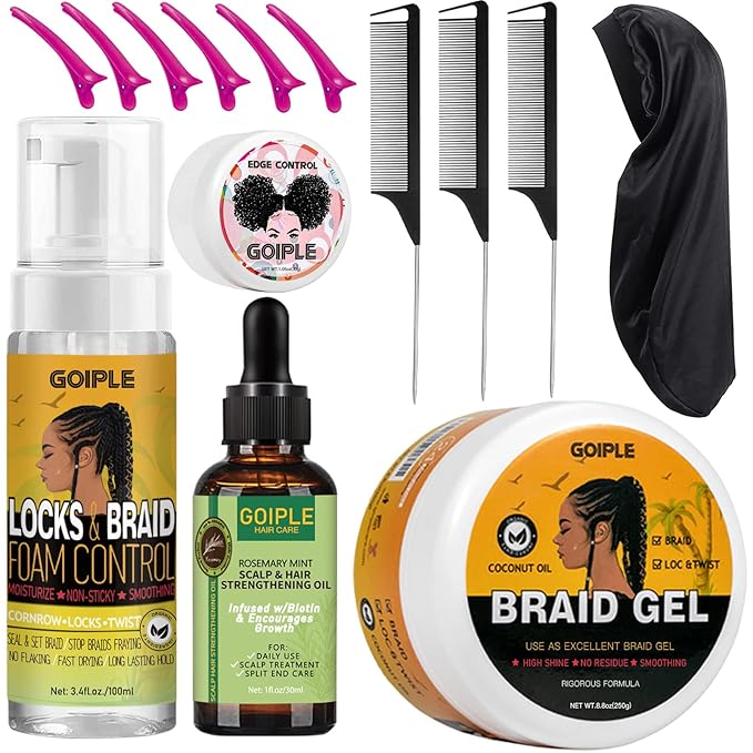 Strong Hold Braid Gel Braid Mousse Tames Frizz Smoothing