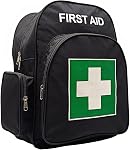 Red Emergency Backpack First Aid Bag Empty Medical First Aid Back Pack Trauma Bag for Daycare Vacation Pet Dog Cat
