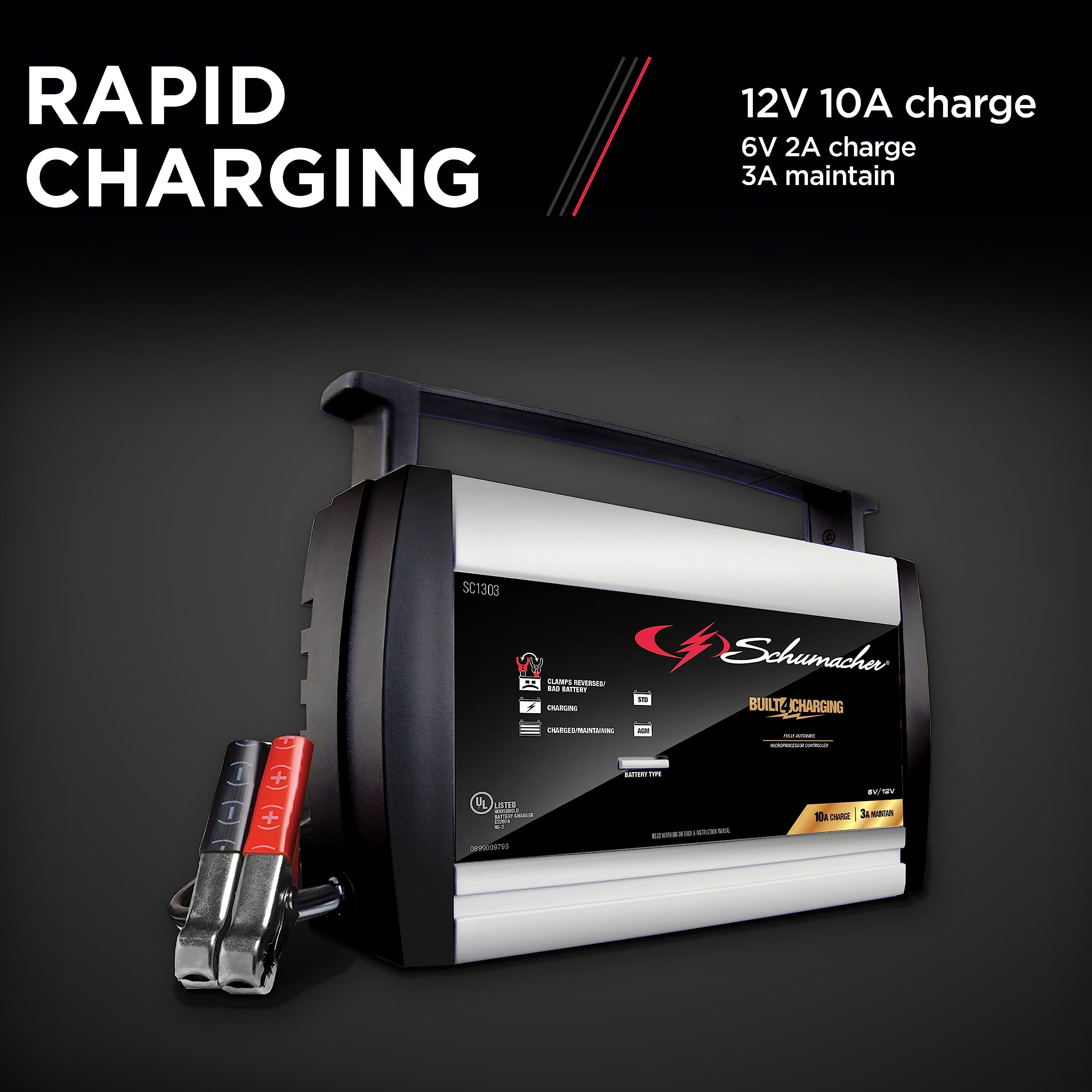 Snapklik.com : Schumacher Fully Automatic Battery Charger And