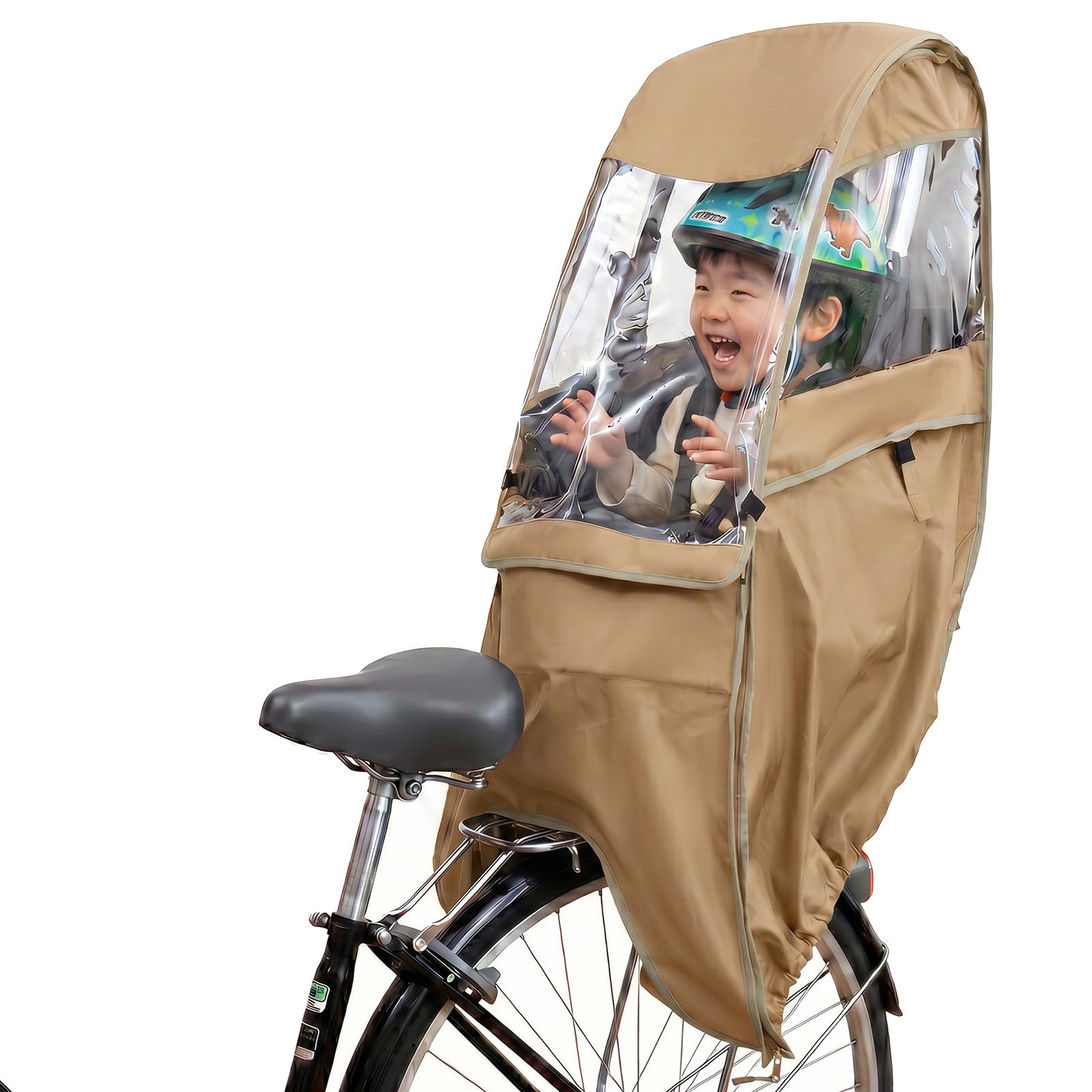 Amazon.co.jp: Qucover 自転車 チャイルドシートレインカバー 後ろ
