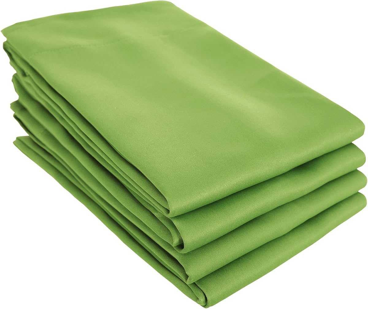Deconovo - Cortinas opacas con bolsillo para barra, color verde, oscurecimiento de la habitación, aislamiento térmico, para guardería, 52.0 x 63.0 in, juego de 4 paneles