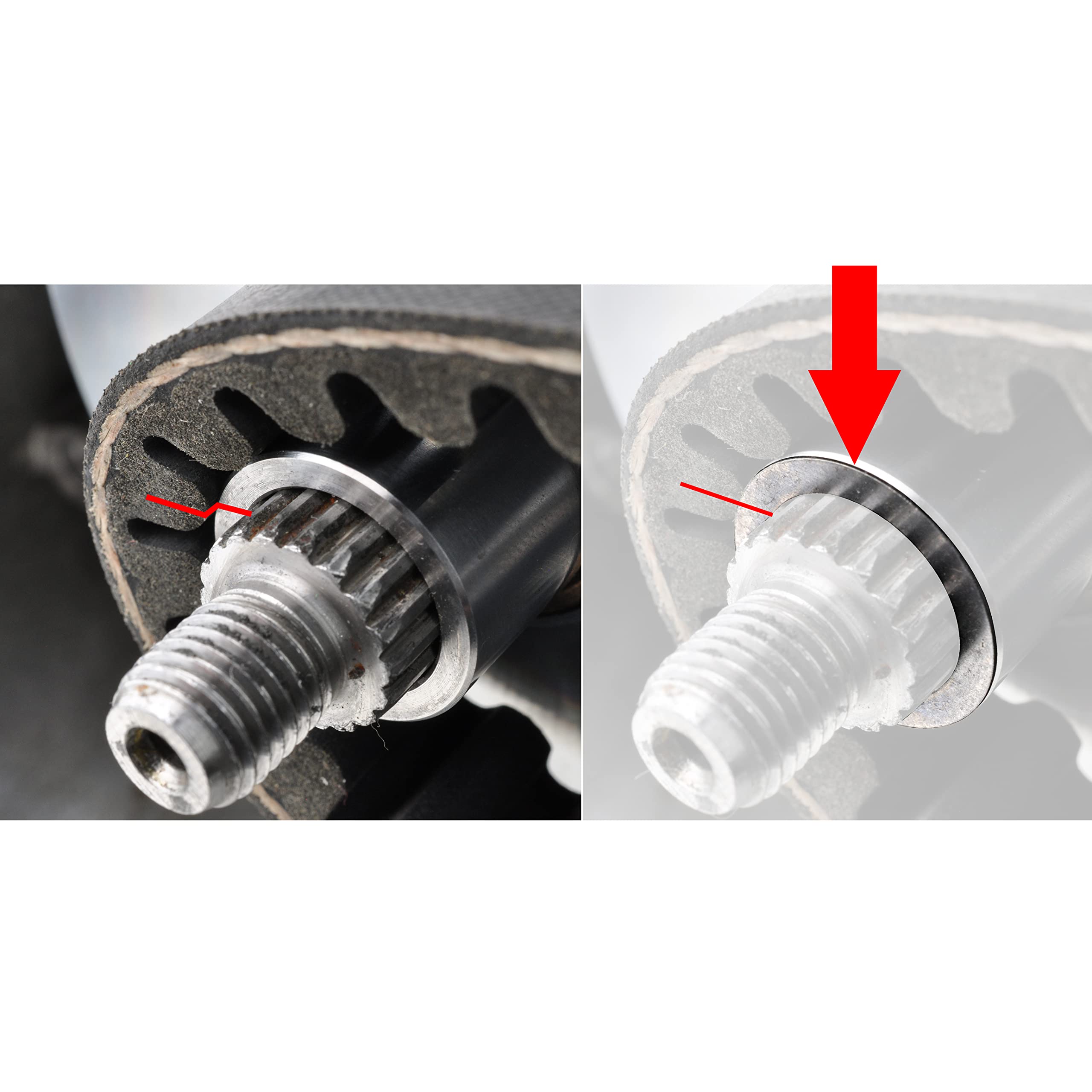 Easyboost Arandelas ajuste variador Ø13X18,5mm para MBK Booster Nitro Ovetto Bw's Stunt Rocket Slider Aerox Mach-G Jog-R Ovetto Neo's Aprilia SR F10 F12
