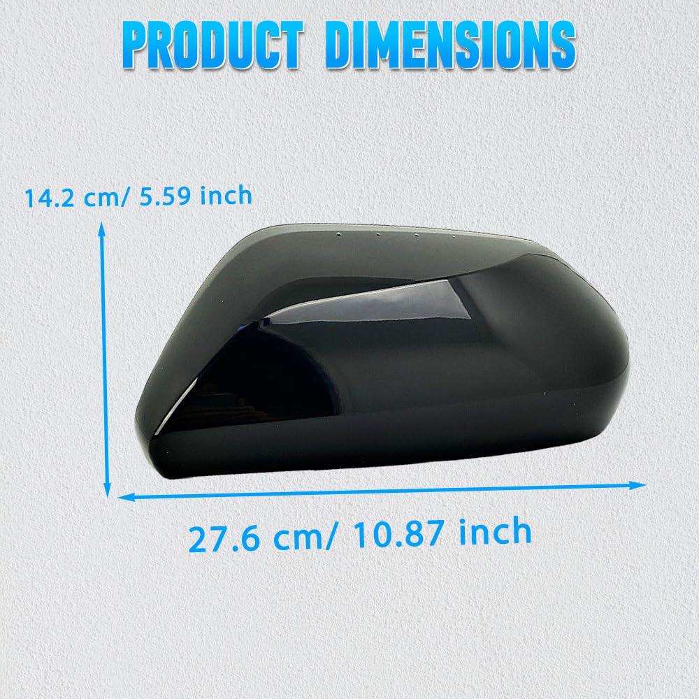Baceyong 1 coque de rétroviseur compatible avec Toyota Camry Hybrid XLE, XLE, XSE 2018-2021, numéro de pièce 87915-06130, 8791506130, 87945-06130, 8794506130, C-2678b, C-2677b, noir gauche