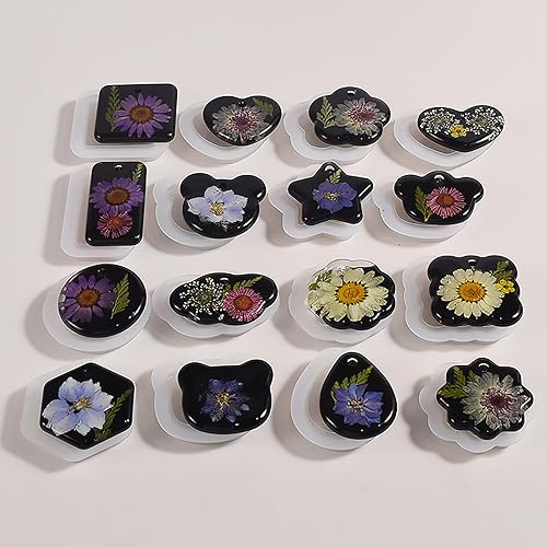 Miniatura 2 de Molde para colgante, molde para aretes, molde de joyería, molde de resina ovalado, molde de arcilla, molde de fundición de resina para joyería,