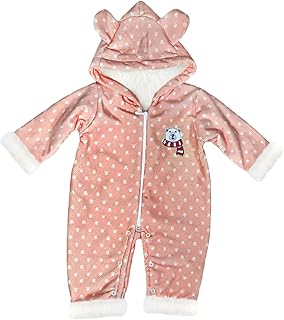 سالوبيت بكباسين بغطاء للرأس وأكمام طويلة مطرز برسمة رجل الثلج للأطفال الصغار والرضع من بيبي شورا (عبوة 1 قطعة)