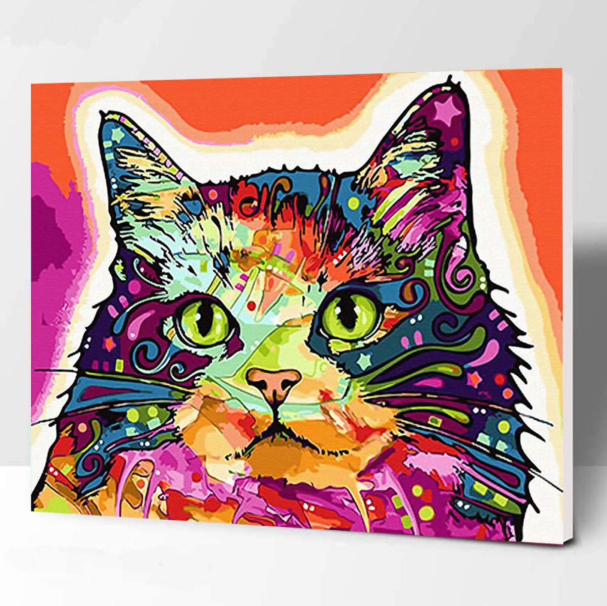 LukFun DIY Paint By Numbers For Adults Framed Canvas, DIY Oil Painting Paint By Number Kits For Adults Kids Beginner, Paint By Numbers On Canvas
