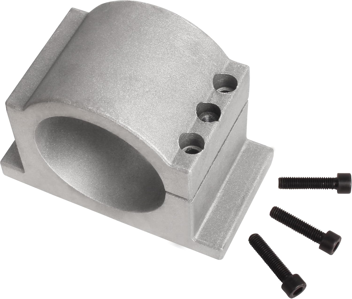 RATTMMOTOR 65mm Spindle Motor Clamp Mount Bracket Diameter 65mm CNC Motor Spindle with 3PCS Screws for 0.8kw 800W or 1.5kw CNC Router Engraving Milling Spindle