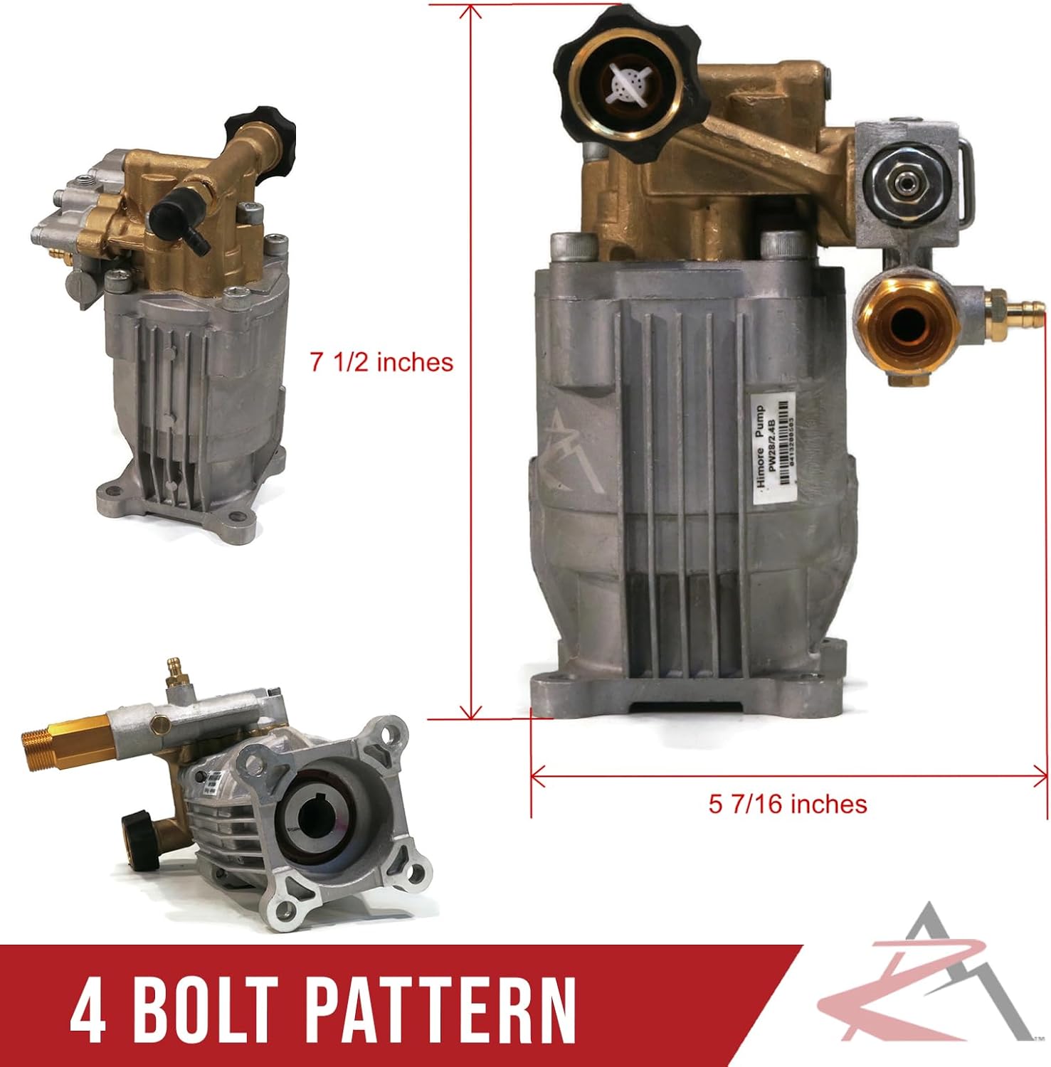 Himore Compatible Power Pressure Washer Pump Replacement for Briggs & Stratton 1903, 01903-0, 3000 psi