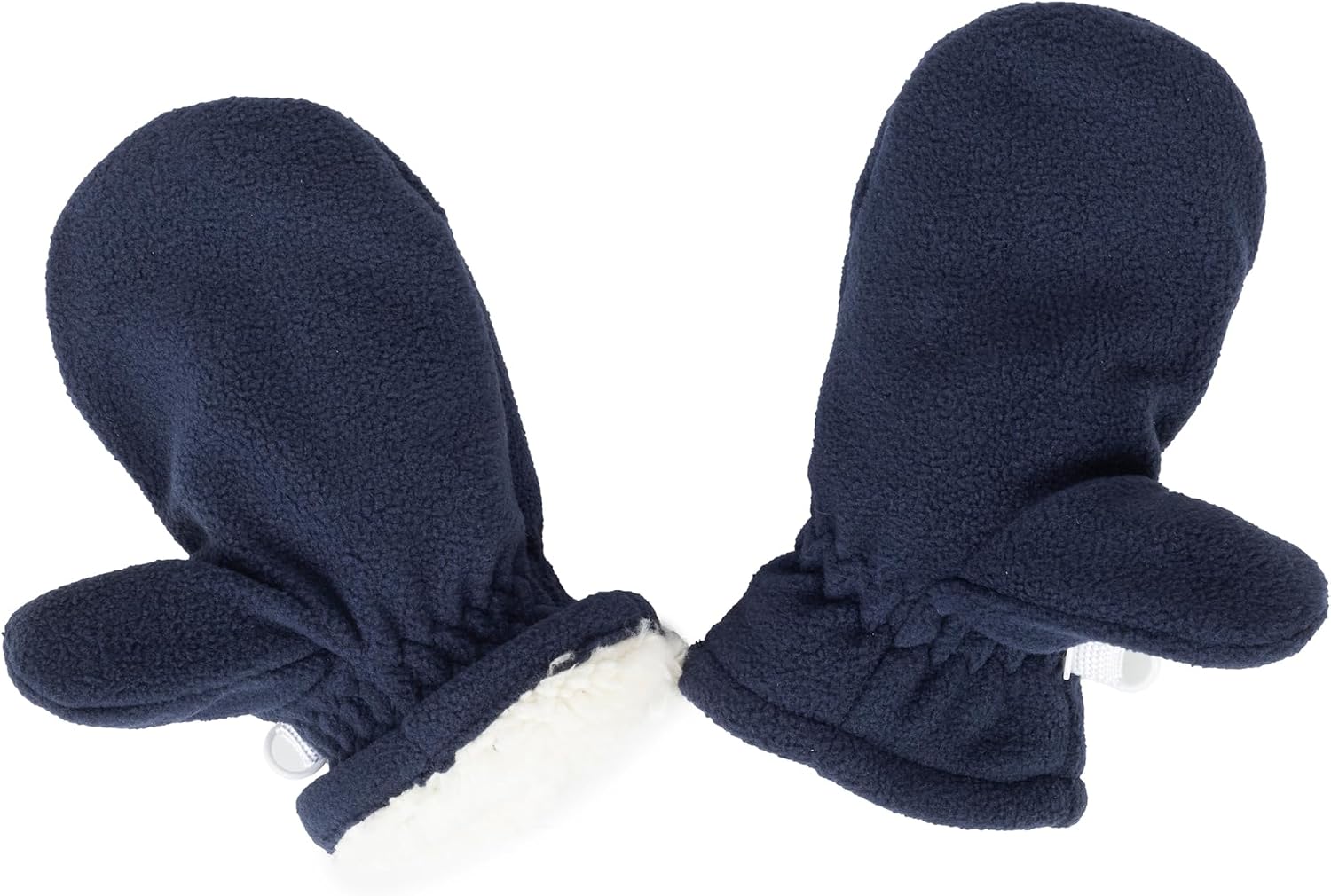 Toddler Mittens Sherpa Lined Fleece Gloves Winter Warm Easy-On Kids Winter Outdoor Mittens for Boys Girls