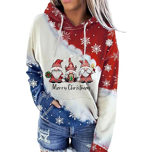 Akivide Casual Graphic Hoodies for Women, Womens Lose Style Pullover Hooded Sweatshirt