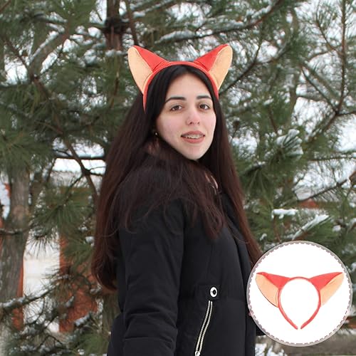Miniatura 2 de Diadema de orejas de zorro de Navidad, 5 unidades, linda moda, de felpa, con orejas de animales, cosplay, tocado para festival, cumpleaños, fiesta