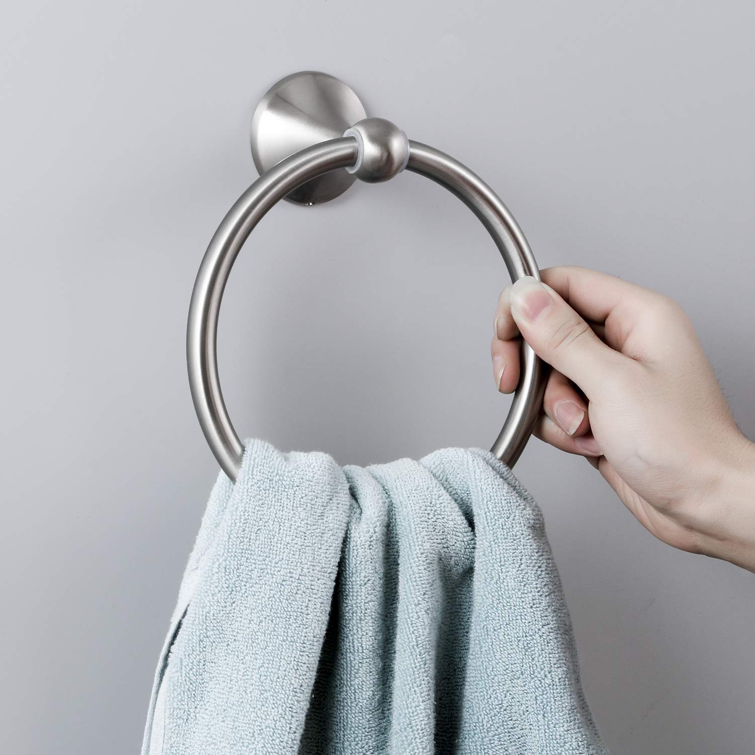 5pcs Bathroom Accessories Set, Black/Brushed Nickel/Gold Bath Hardware Set, Including 24� Hand Towel Bars, Bathroom Towel Rack, Toilet Paper Holders, Towel Rings, (5pcs, Bathroom Accessories)