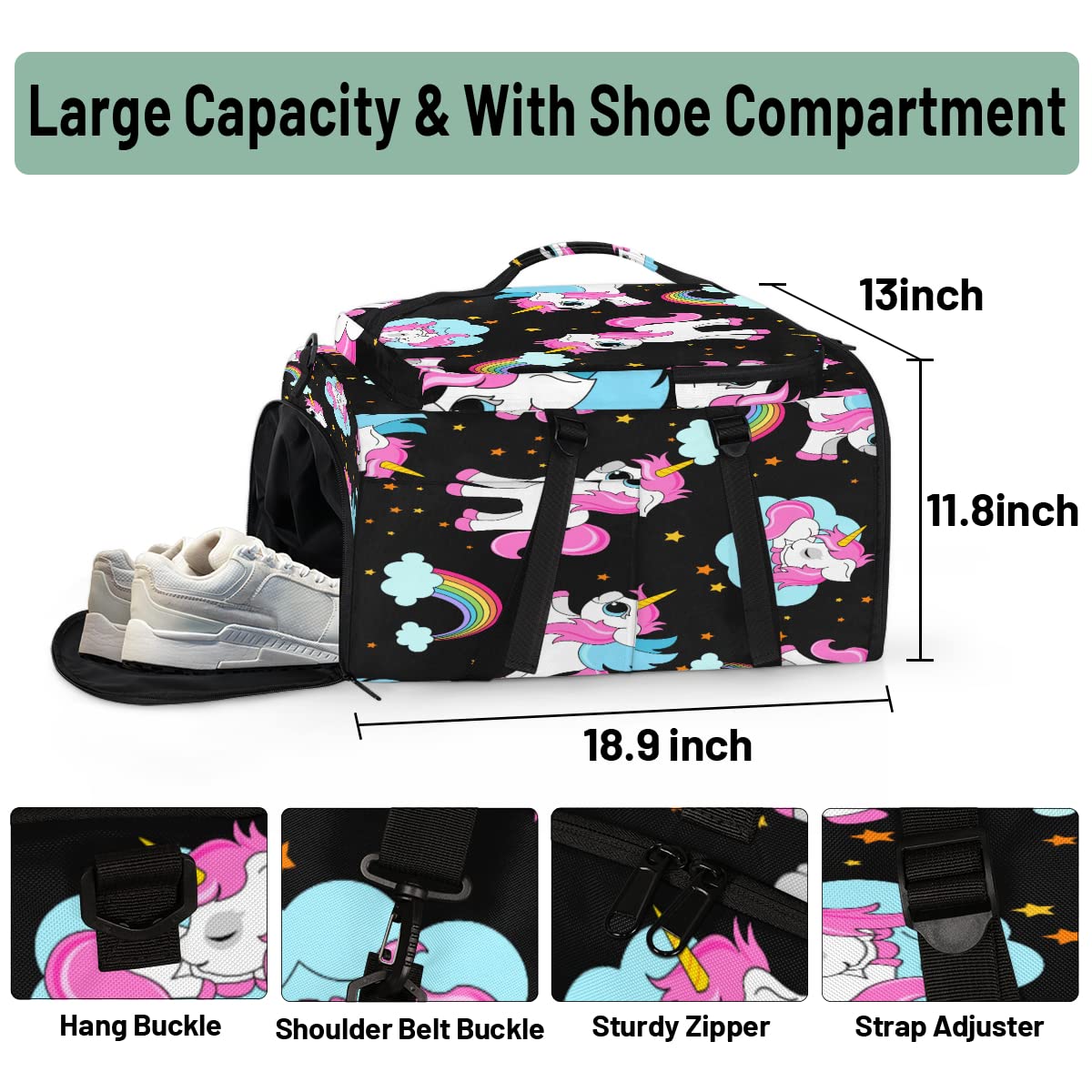 Llama - Mochila deportiva de lona para hombres y mujeres, bolsa de lona azteca con compartimento para zapatos para gimnasio, viajes, senderismo, mochila, Multi 9, Talla única, Deporte