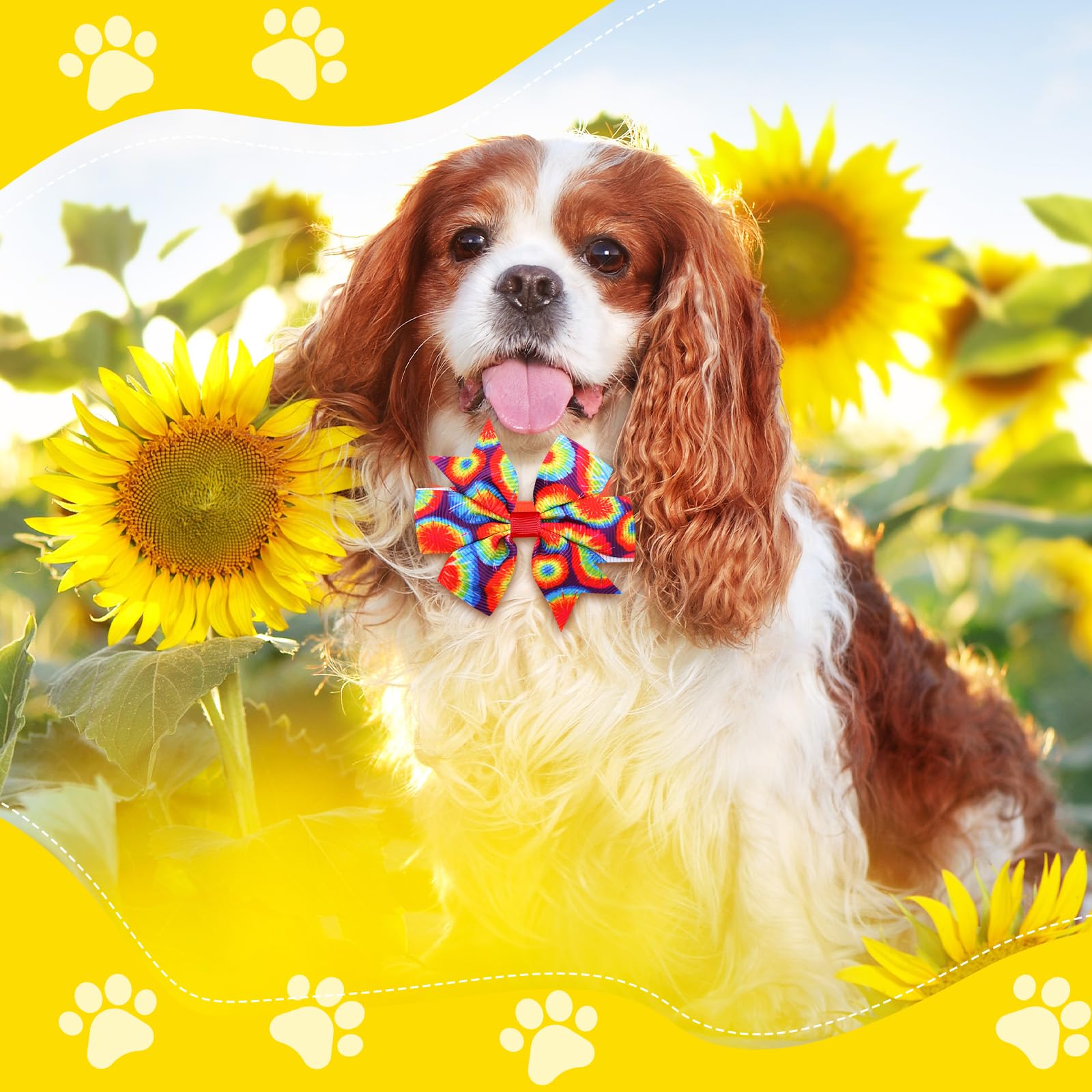 Maitys 80 collares para perros, lazos de verano y collares ajustables