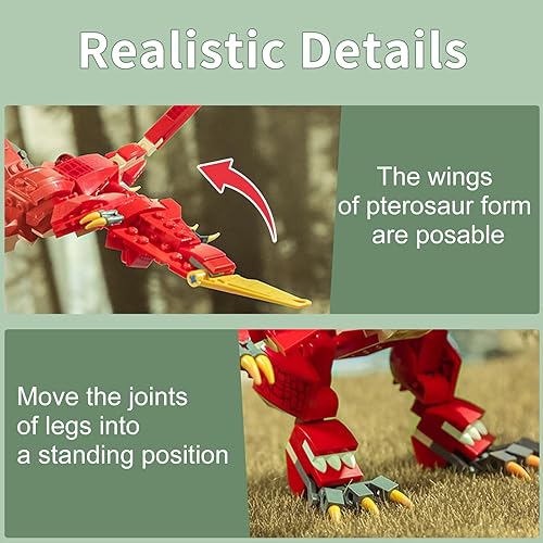 Miniatura 4 de LITTLE FROGGY Vehículo de construcción urbano 3 en 1 con excavadora de ingeniería, cargador de camión volquete compatible con bloques Lego para