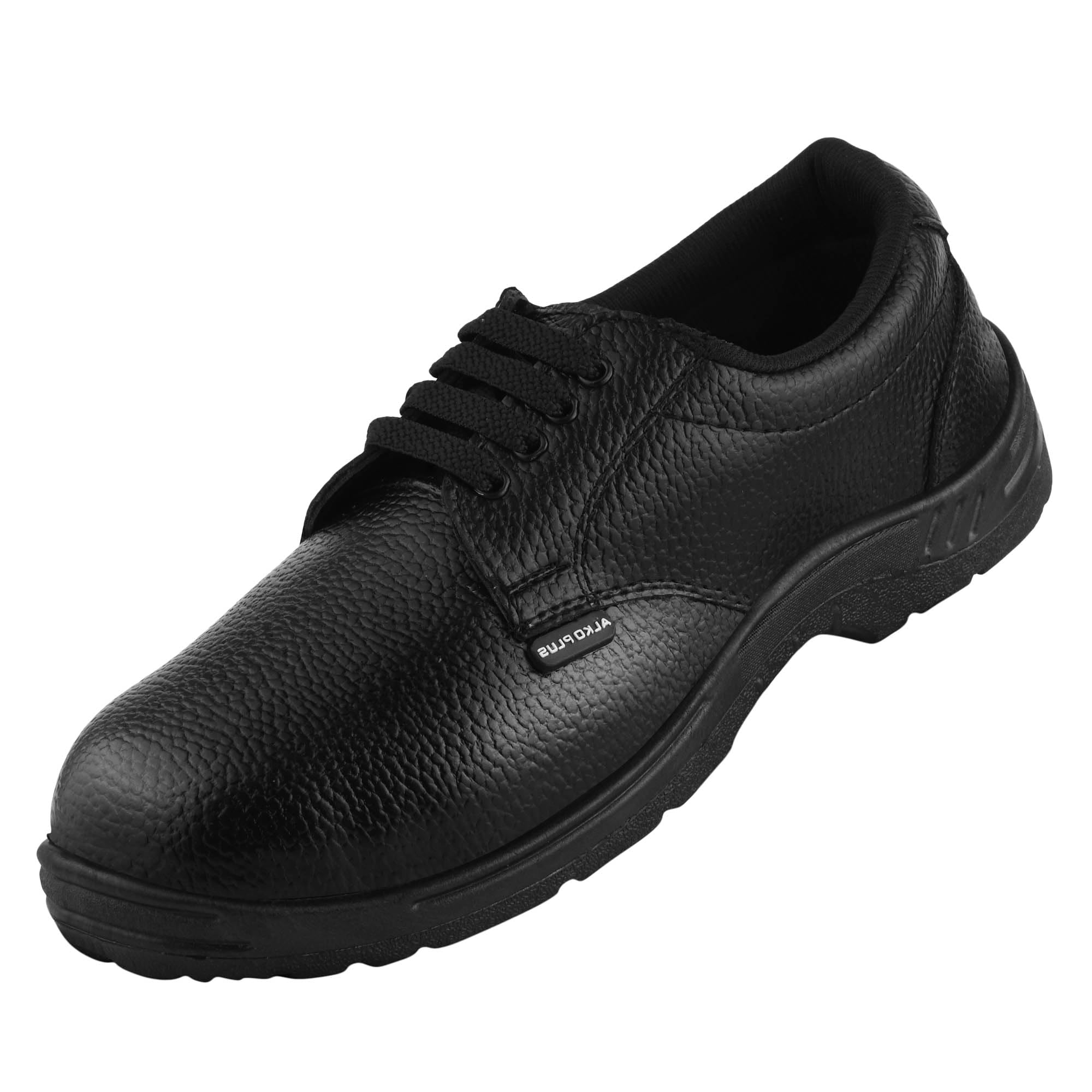 551 Safety Shoes for Men | Steel Toe | Synthetic Leather | Low Ankle Industrial Work Shoes | Anti-Slip PVC Sole | Black-image-35