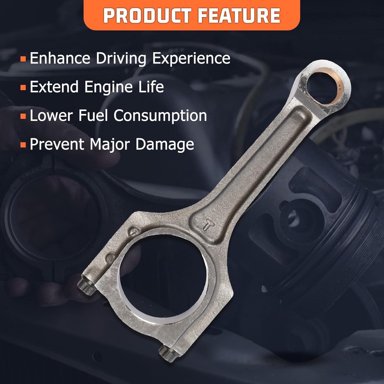 23510-2G400 Engine Connecting Rods Fit for Hyundai Creta for Elantra Sonata for Kia Forte K3X K4 Soul for Sportage 2.0T 2009-2014 Vehicles Replace for G4KF