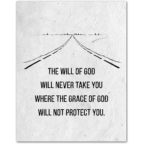 The Will of God Spiritual Quotes Wall Art Decor , Minimalist Motivational Posters , Gym Motivational Wall Art , Office Zen Room Decor , Yoga Meditation Room , Zen Wall Art for Living Room (11x14)