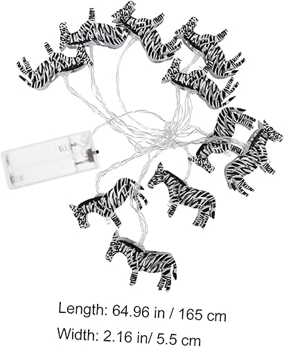 Miniatura 4 de Abaodam 1 juego de luces de cadena de cebra de hierro cebra cobre luz LED hadas luces decorativas guirnalda decoración mesa decoración al aire libre
