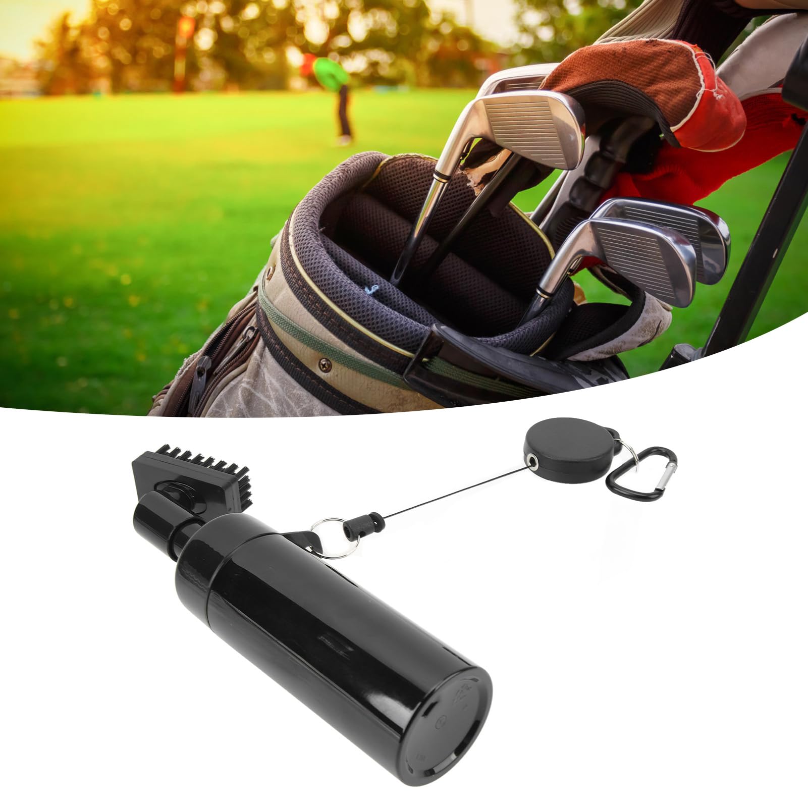 Golf Water Brush, Nylon 160 ml narzędzie do czyszczenia sprayu do butelek z wodą z golfistami klamry linowej
